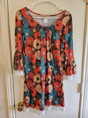 Small Lady Noiz retro-style long-sleeved mini dress